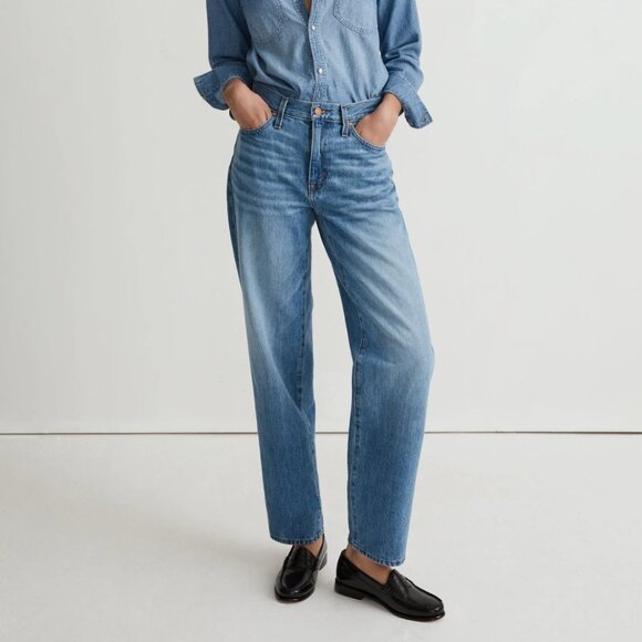 Madewell Denim - Madewell Jeans - The Slouchy Boyjean - Relaxed Fit - Womens 32 - Rosewell Wash